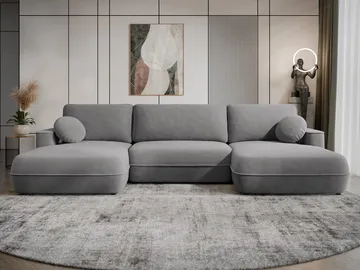 Uppland Bäddsoffa Dubbeldivan 5-sits - Grå - Möbler - Vardagsrum - Bäddsoffor - U bäddsoffa