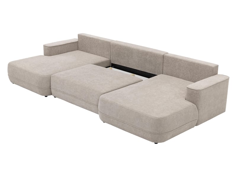 Uppland Bäddsoffa Dubbeldivan 5-sits - Vit - Möbler - Vardagsrum - Bäddsoffor - U bäddsoffa