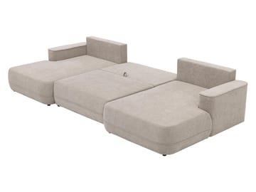 Uppland Bäddsoffa Dubbeldivan 5-sits - Vit - Möbler - Vardagsrum - Bäddsoffor - U bäddsoffa