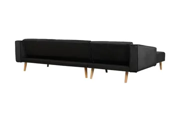 Vadso Hörnsoffa 303 cm - Svart - Möbler - Vardagsrum - Bäddsoffor