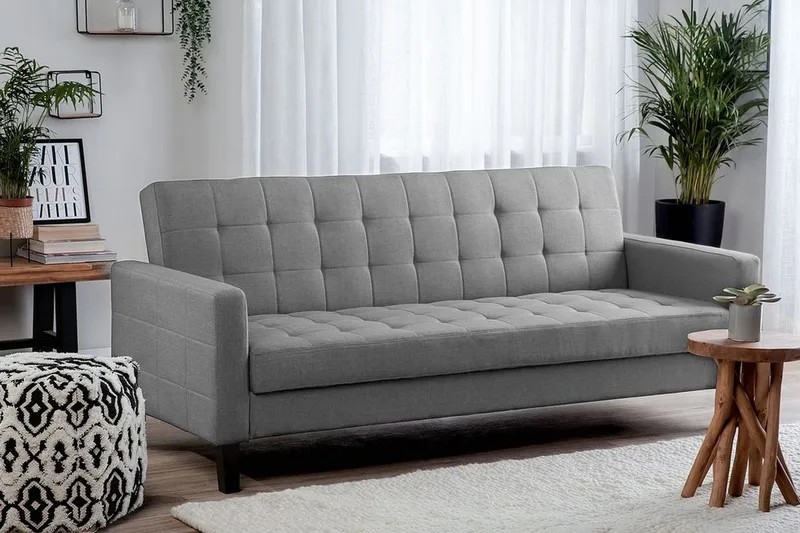 Vehkoo Bäddsoffa 200 cm - Grå - Möbler - Vardagsrum - Bäddsoffor