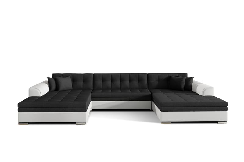 Ventolia Hörnbäddsoffa Universal - Svart/Vit - Möbler - Vardagsrum - Bäddsoffor - U bäddsoffa