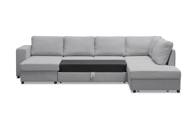 Verona U-bäddsoffa med Divan Vänster - Ljusgrå - Möbler - Vardagsrum - Bäddsoffor - U bäddsoffa