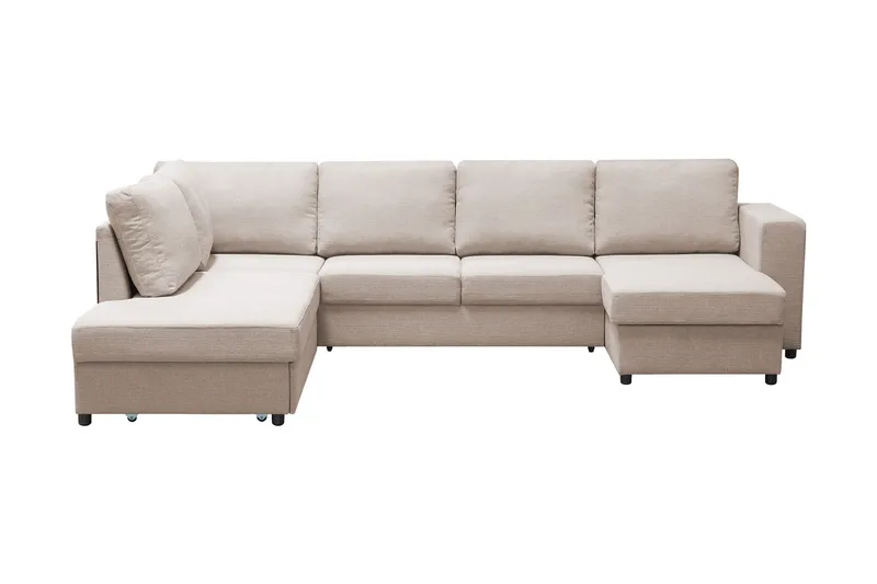 Verona U-Bäddsoffa Vänster - Beige - Möbler - Vardagsrum - Bäddsoffor - U bäddsoffa