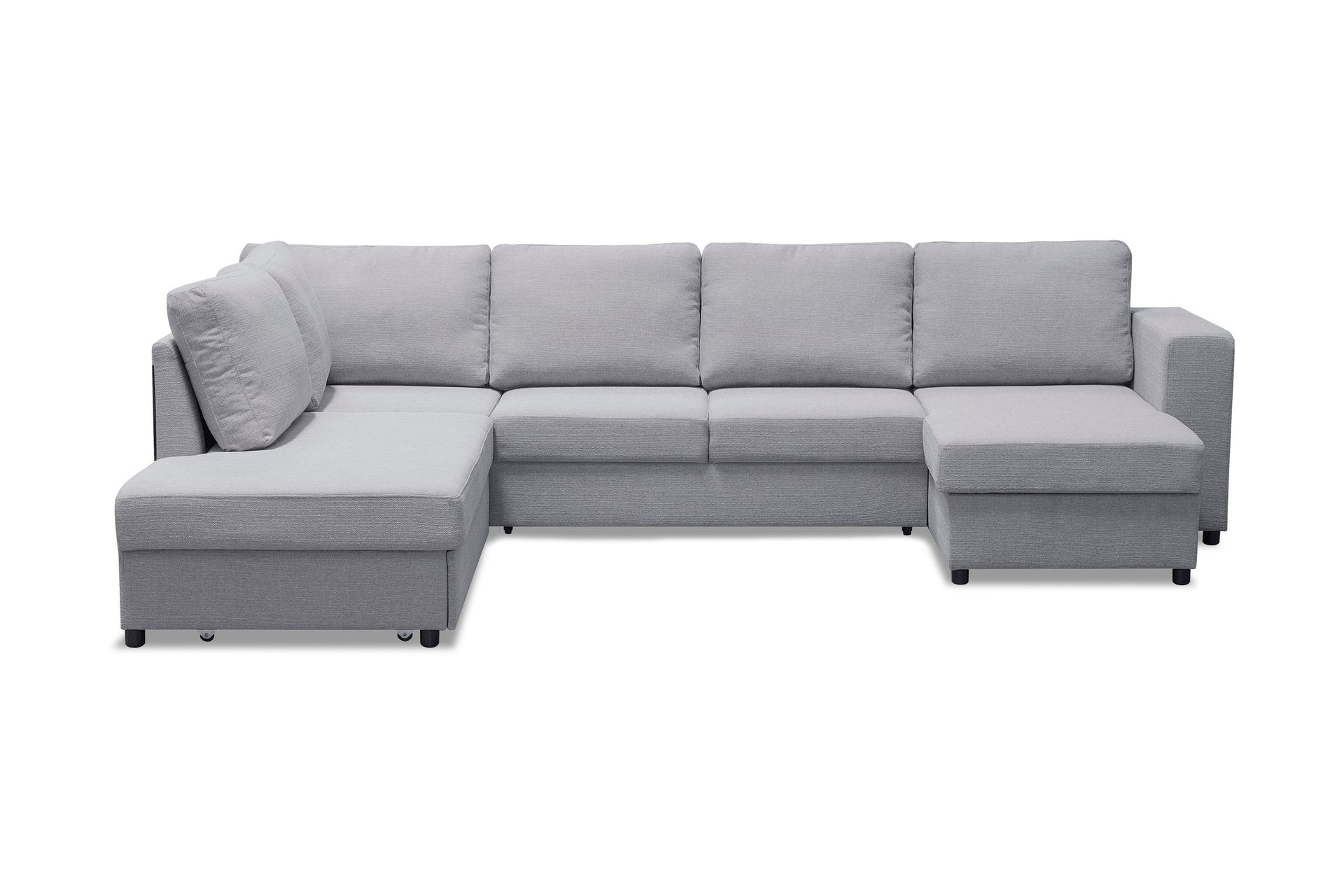 Verona U-B&auml;ddsoffa V&auml;nster - Ljusgr&aring;