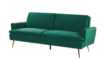 Vettre 3-sits Bäddsoffa - Sammet/Mörkgrön - Möbler - Vardagsrum - Bäddsoffor