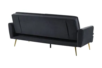 Vettre 3-sits Bäddsoffa - Sammet/Svart - Möbler - Vardagsrum - Bäddsoffor