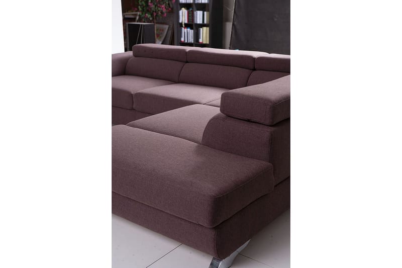 View Bäddsoffa 3-sits med Schäslong Höger - Mörkgrå - Möbler - Vardagsrum - Bäddsoffor - Hörnbäddsoffa