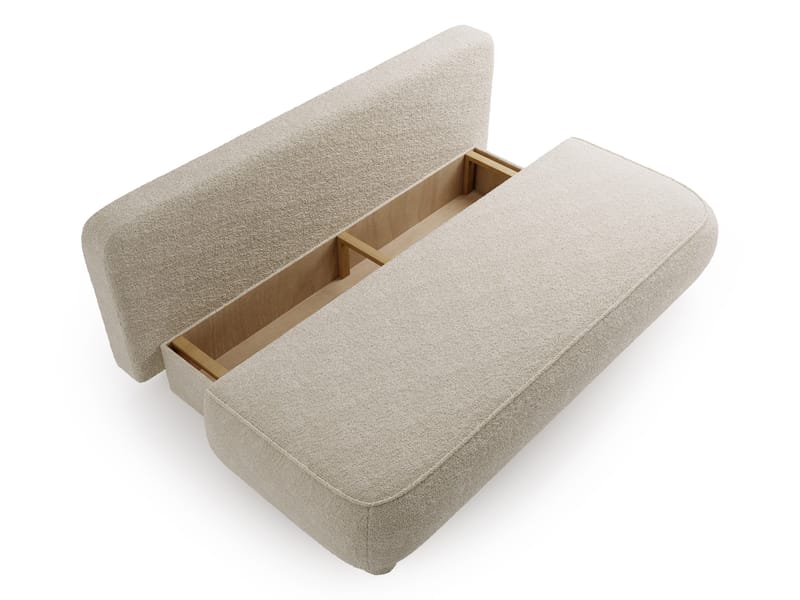 Villoruela Bäddsoffa 3-sits - Beige - Möbler - Vardagsrum - Bäddsoffor