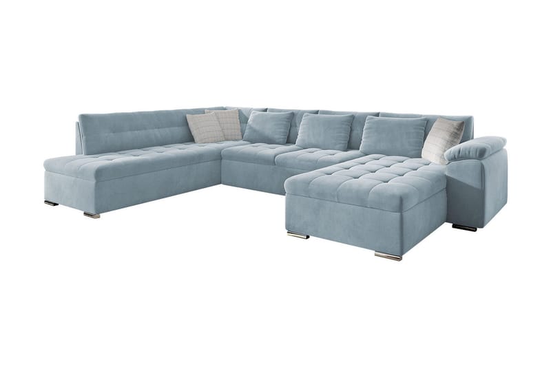 VILLOSA 4-sits Bäddsoffa Blå - Möbler - Vardagsrum - Bäddsoffor - U bäddsoffa