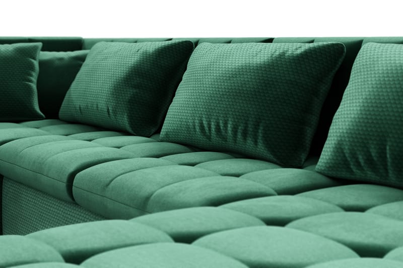 VILLOSA Bäddsoffa Divan Höger - Mörkgrön - Möbler - Vardagsrum - Bäddsoffor - U bäddsoffa