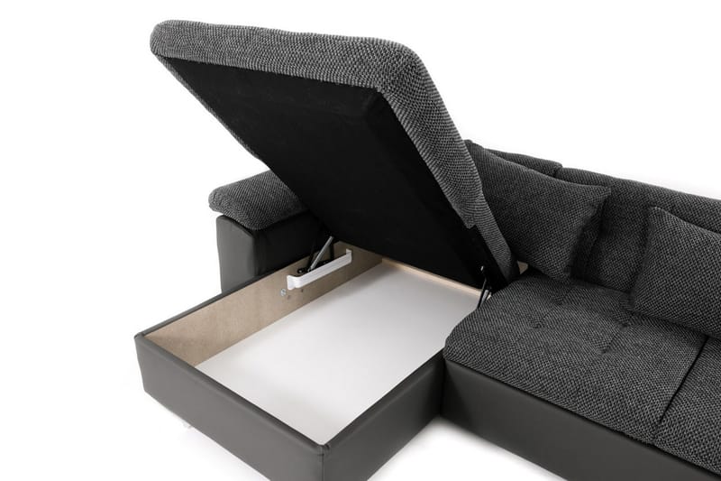 VILLOSA Bäddsoffa Divan Höger - Mörkgrön - Möbler - Vardagsrum - Bäddsoffor - U bäddsoffa