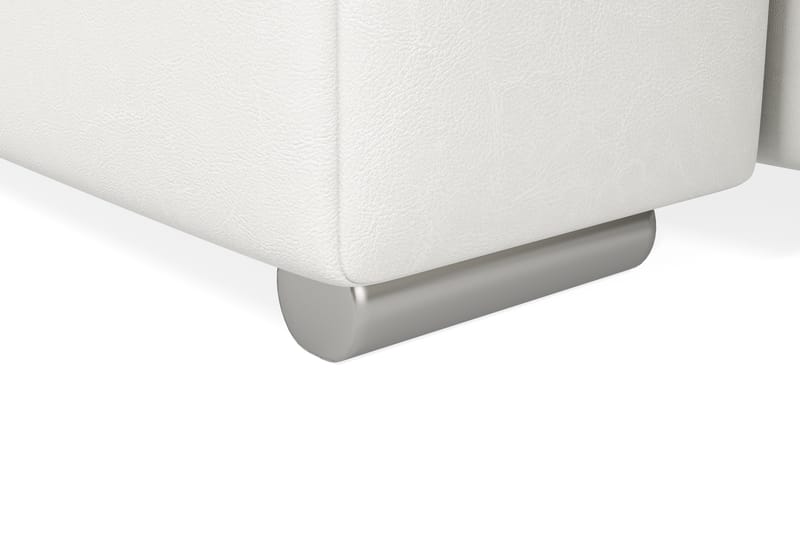 VILLOSA Hörnbäddsoffa Divan med Förvaring Vänster Ljusgrå/Vi - Ljusgrå/Vit - Möbler - Vardagsrum - Bäddsoffor - U bäddsoffa