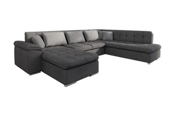 VILLOSA U-Bäddsoffa 350x205x76 cm Divan Vänster