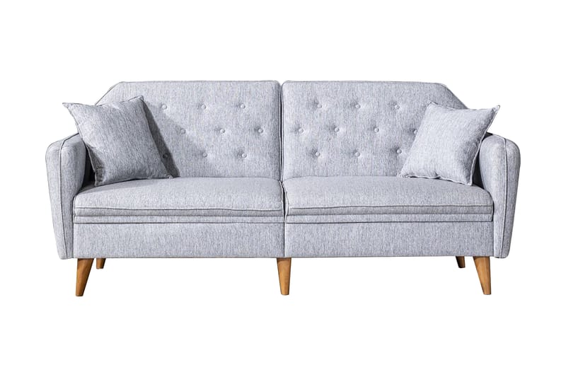 VINCENZO Bäddsoffa 3-sits Grå - Möbler - Vardagsrum - Bäddsoffor