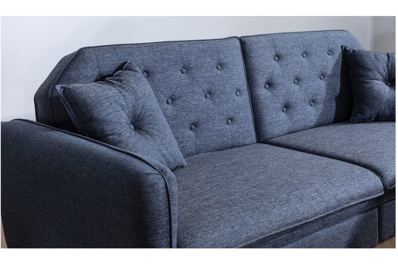 VINCENZO Bäddsoffa 3-sits Mörkblå - Möbler - Vardagsrum - Bäddsoffor