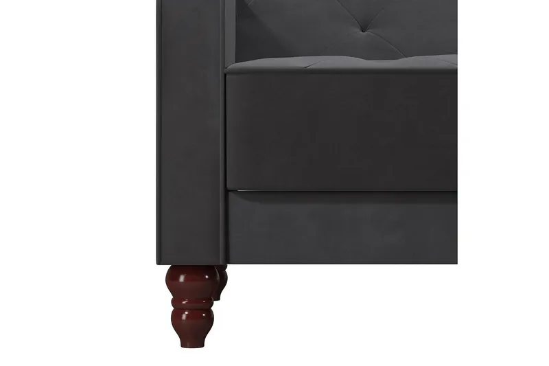 Vintage Tufted 2-sits Bäddsoffa Grå - Novogratz - Möbler - Vardagsrum - Bäddsoffor - 2-sits bäddsoffa