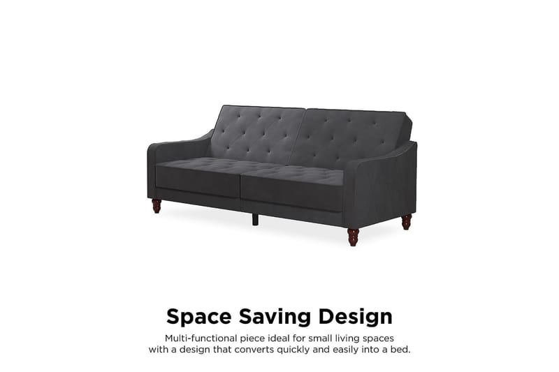 VINTAGE TUFTED 2-sits Bäddsoffa Grå - Novogratz - Möbler - Vardagsrum - Bäddsoffor - 2-sits bäddsoffa