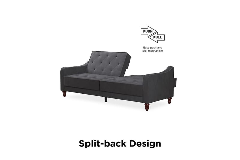 Vintage Tufted 2-sits Bäddsoffa Grå - Novogratz - Möbler - Vardagsrum - Bäddsoffor - 2-sits bäddsoffa