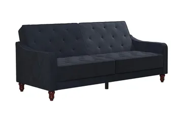 Vintage Tufted 2-sits Bäddsoffa Marinblå - Novogratz - Möbler - Vardagsrum - Bäddsoffor - 2-sits bäddsoffa