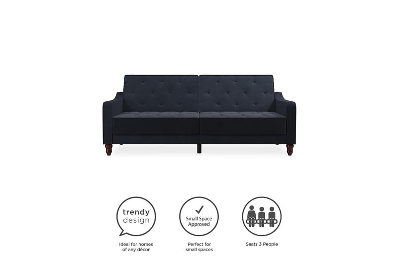 VINTAGE TUFTED 2-sits Bäddsoffa Marinblå - Novogratz - Möbler - Vardagsrum - Bäddsoffor - 2-sits bäddsoffa