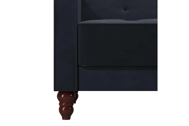 Vintage Tufted 2-sits Bäddsoffa Marinblå - Novogratz - Möbler - Vardagsrum - Bäddsoffor - 2-sits bäddsoffa