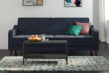 Vintage Tufted 2-sits Bäddsoffa Marinblå - Novogratz - Möbler - Vardagsrum - Bäddsoffor - 2-sits bäddsoffa
