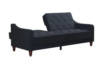Vintage Tufted 2-sits Bäddsoffa Marinblå - Novogratz - Möbler - Vardagsrum - Bäddsoffor - 2-sits bäddsoffa
