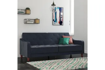 Vintage Tufted 2-sits Bäddsoffa Marinblå - Novogratz - Möbler - Vardagsrum - Bäddsoffor - 2-sits bäddsoffa