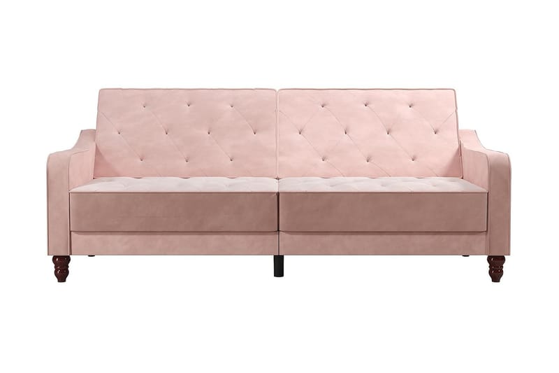 VINTAGE TUFTED 2-sits Bäddsoffa Rosa - Novogratz - Möbler - Vardagsrum - Bäddsoffor - 2-sits bäddsoffa