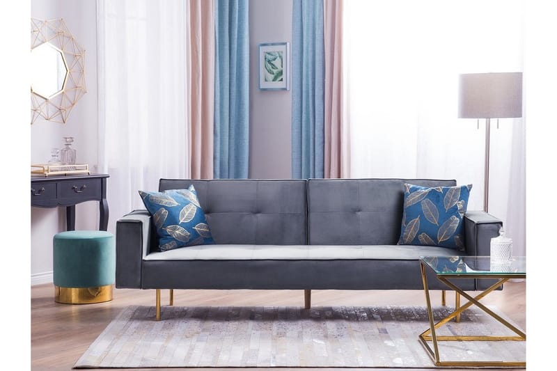 Visnes Bäddsoffa 218 cm - Grå - Möbler - Vardagsrum - Bäddsoffor