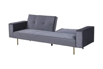 Visnes Bäddsoffa 218 cm - Grå - Möbler - Vardagsrum - Bäddsoffor