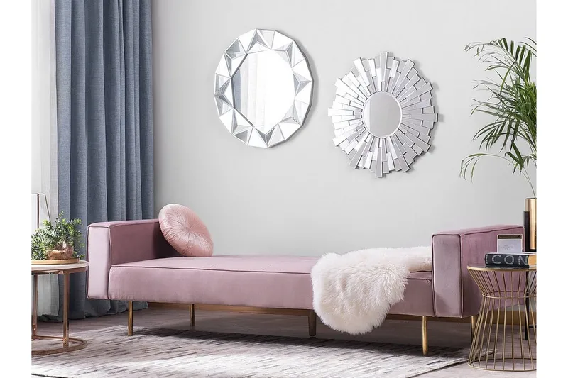 Visnes Bäddsoffa 218 cm - Rosa - Möbler - Vardagsrum - Bäddsoffor