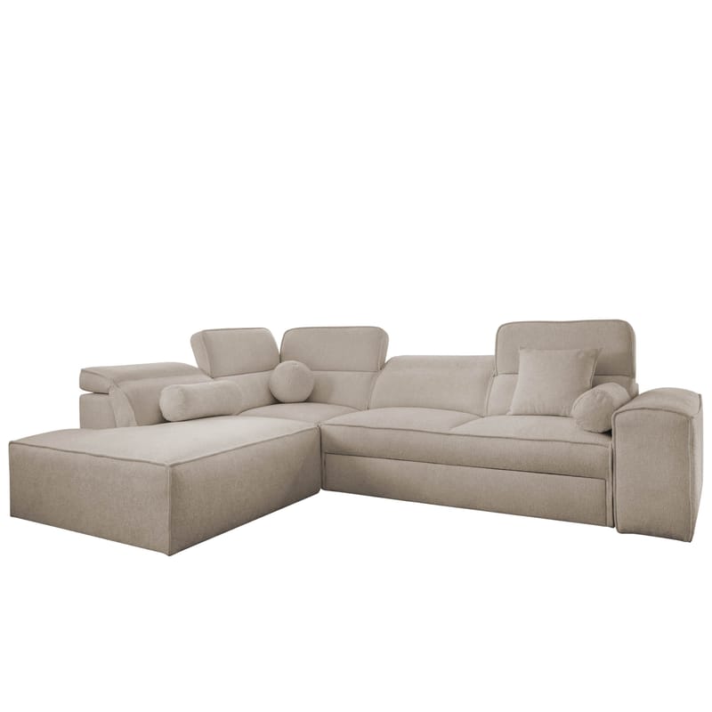 Vitoran 3-sits Bäddsoffa med Schäslong Vänstervänd, beige