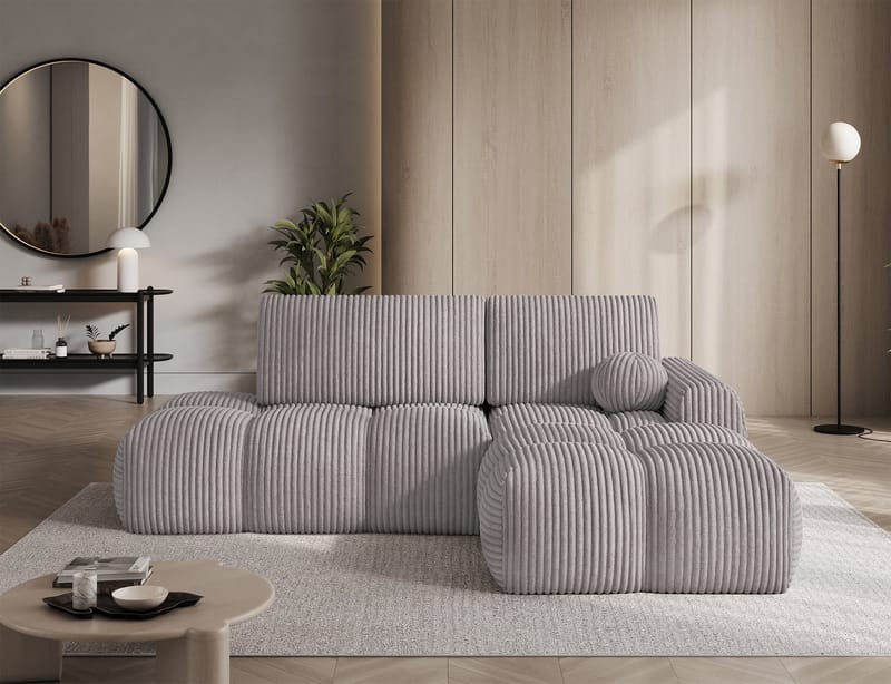 Vittario 3-sits Bubblig Bäddsoffa med Divan och förvaring Höger - Modullo 03 - Möbler - Vardagsrum - Bäddsoffor - Hörnbäddsoffa