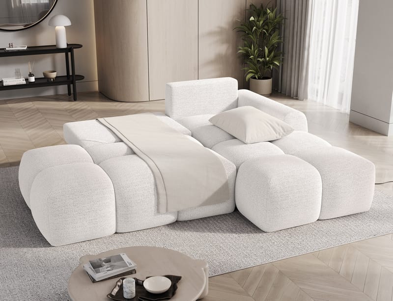 Vittario 3-sits Bubblig Bäddsoffa med Divan och förvaring Höger - Royal 01 - Möbler - Vardagsrum - Bäddsoffor - Hörnbäddsoffa