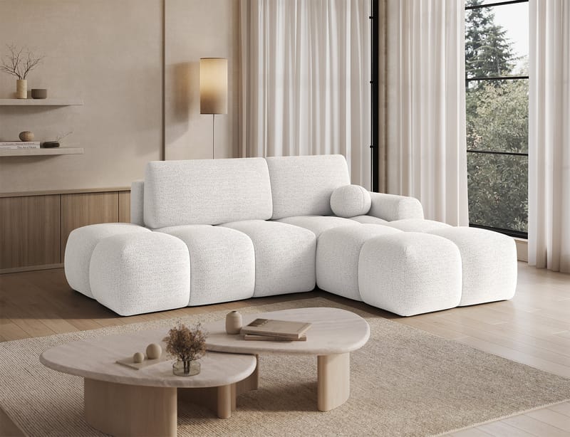 Vittario 3-sits Bubblig Bäddsoffa med Divan och förvaring Höger - Royal 01 - Möbler - Vardagsrum - Bäddsoffor - Hörnbäddsoffa