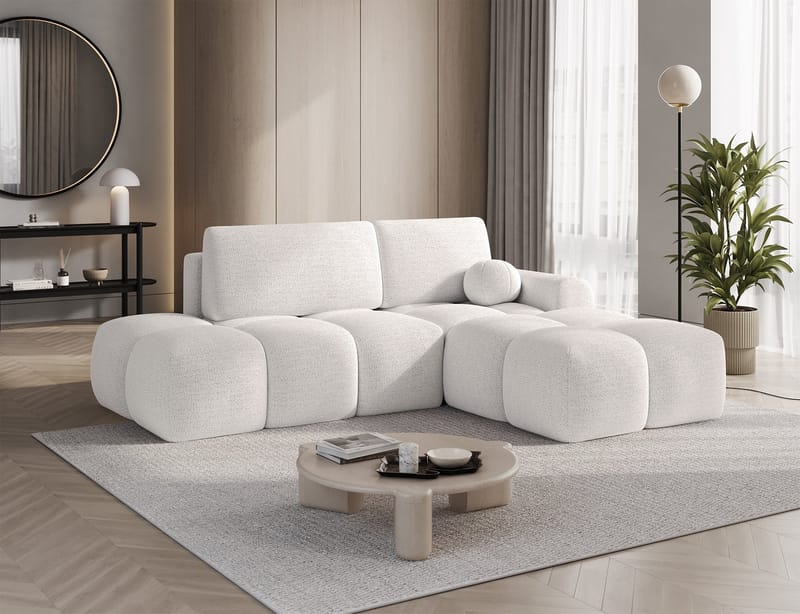 Vittario 3-sits Bubblig Bäddsoffa med Divan och förvaring Höger - Royal 01 - Möbler - Vardagsrum - Bäddsoffor - Hörnbäddsoffa