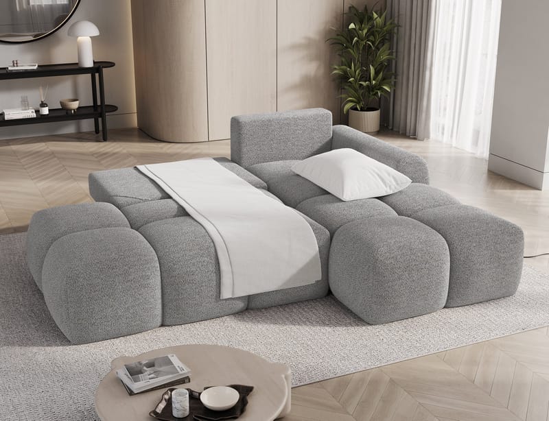 Vittario 3-sits Bubblig Bäddsoffa med Divan och förvaring Höger - Royal 04 - Möbler - Vardagsrum - Bäddsoffor - Hörnbäddsoffa