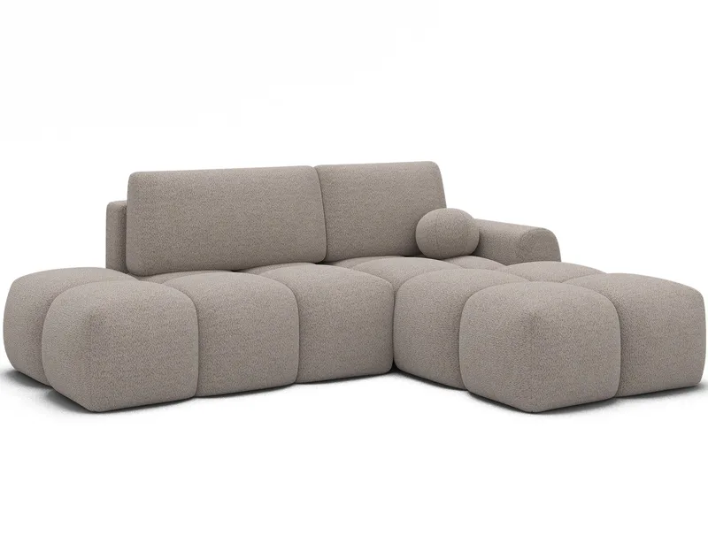 Vittario 3-sits Bubblig Bäddsoffa med Divan och förvaring Höger, Royal 18