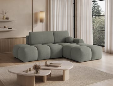 Vittario 3-sits Bubblig Bäddsoffa med Divan och förvaring Höger - Xillar 100 - Möbler - Vardagsrum - Bäddsoffor