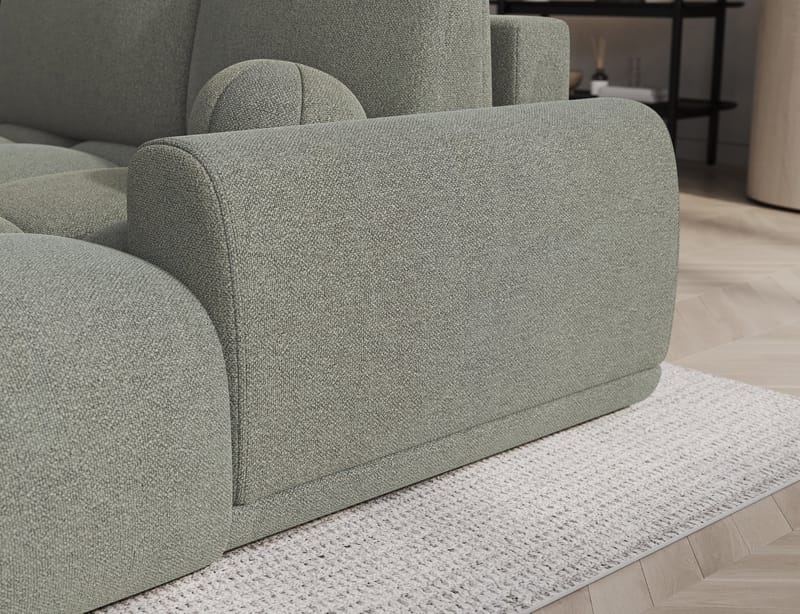 Vittario 3-sits Bubblig Bäddsoffa med Divan och förvaring Höger - Xillar 100 - Möbler - Vardagsrum - Bäddsoffor