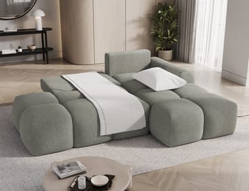 Vittario 3-sits Bubblig Bäddsoffa med Divan och förvaring Höger - Xillar 100 - Möbler - Vardagsrum - Bäddsoffor