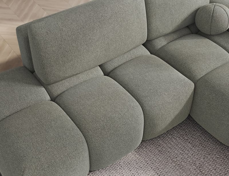 Vittario 3-sits Bubblig Bäddsoffa med Divan och förvaring Höger - Xillar 100 - Möbler - Vardagsrum - Bäddsoffor