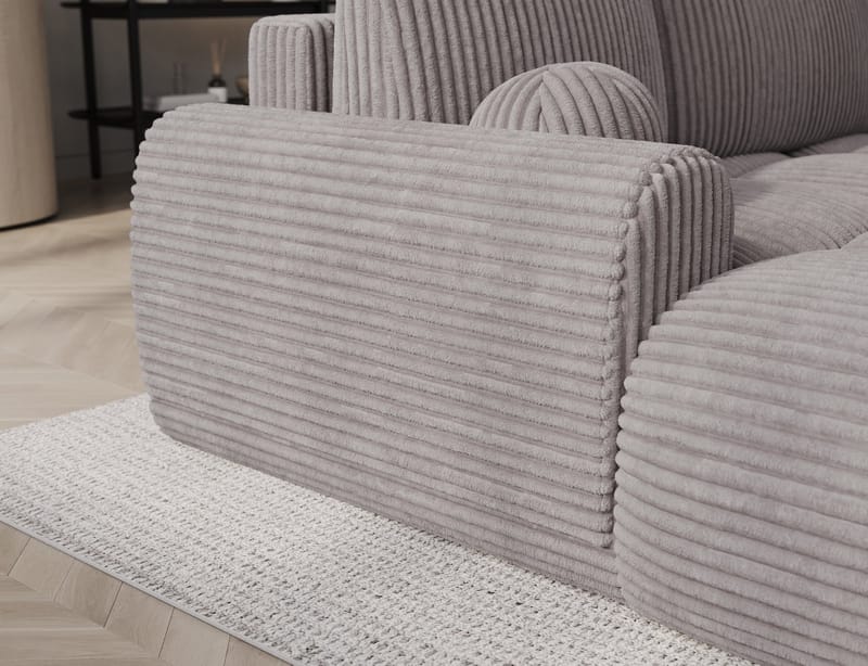Vittario 3-sits Bubblig Bäddsoffa med Divan och förvaring Vänster - Modullo 03 - Möbler - Vardagsrum - Bäddsoffor - Hörnbäddsoffa