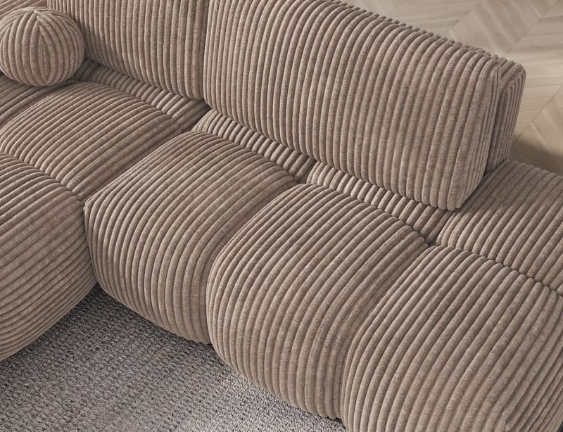 Vittario 3-sits Bubblig Bäddsoffa med Divan och förvaring Vänster - Modullo 20 - Möbler - Vardagsrum - Bäddsoffor - Hörnbäddsoffa