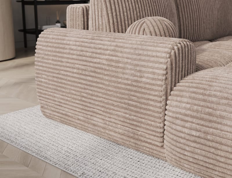 Vittario 3-sits Bubblig Bäddsoffa med Divan och förvaring Vänster - Modullo 20 - Möbler - Vardagsrum - Bäddsoffor - Hörnbäddsoffa