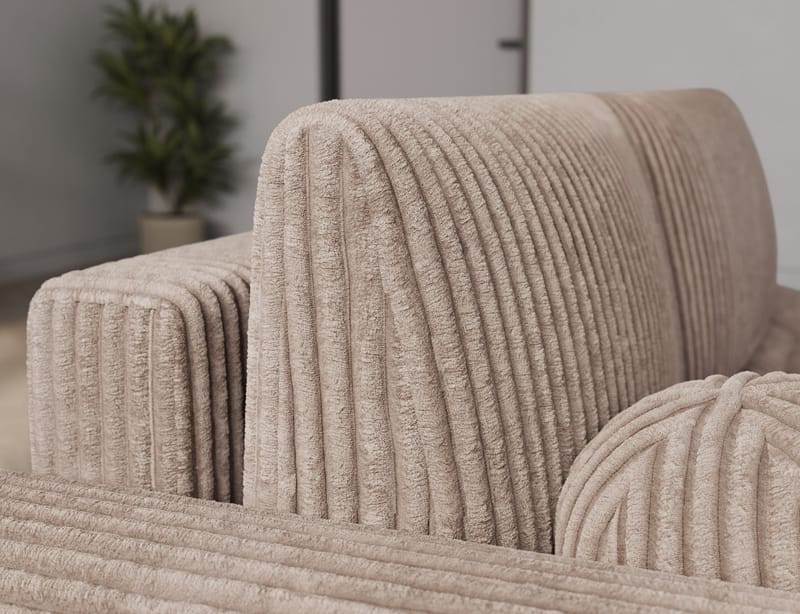 Vittario 3-sits Bubblig Bäddsoffa med Divan och förvaring Vänster - Modullo 20 - Möbler - Vardagsrum - Bäddsoffor - Hörnbäddsoffa