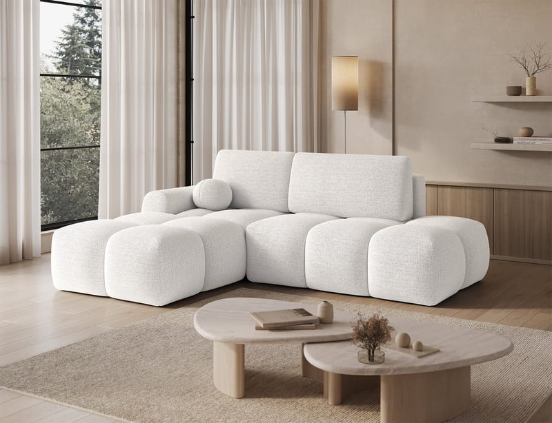 Vittario 3-sits Bubblig Bäddsoffa med Divan och förvaring Vänster - Royal 01 - Möbler - Vardagsrum - Bäddsoffor - Hörnbäddsoffa