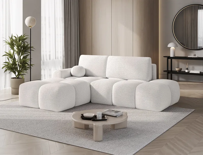 Vittario 3-sits Bubblig Bäddsoffa med Divan och förvaring Vänster - Royal 01 - Möbler - Vardagsrum - Bäddsoffor - Hörnbäddsoffa